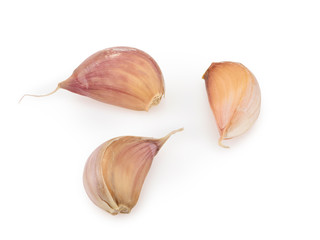 Garlic isolated on white background