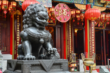 Fototapeta na wymiar Chinese Lion statue