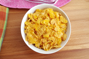 Bowl of corn flakes