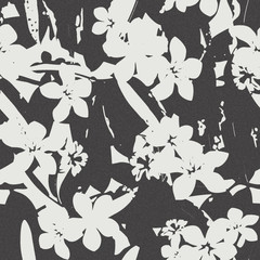 Tropic Floral Seamless Pattern Background