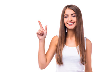 Woman with braces
