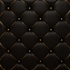 Fototapety  The gold leather texture of the quilted skin