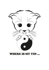 Totono with yin and yang symbol