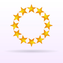 Stars background circle