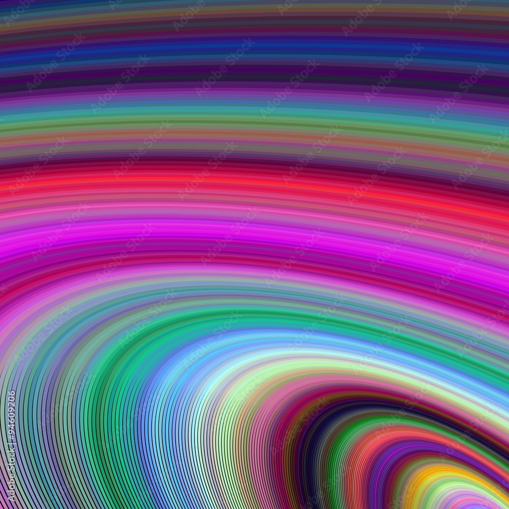Poster multicolored ellipse fractal background
