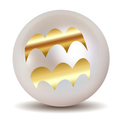 Pearl - Gold HOROSCOPE SIGNS OF THE ZODIAC Aquarius 21 January - 19 February.