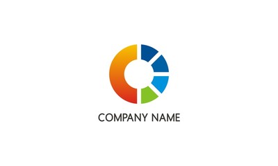 round power colored company logo