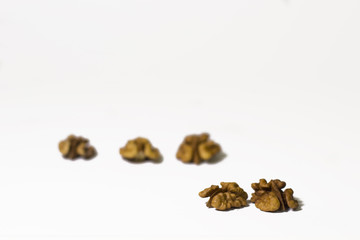 walnuts on a isolated white background