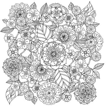Pattern for coloring book. 