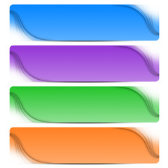 Obraz premium Four colorful abstract banners