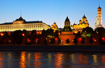 Fototapeta na wymiar Moscow Kremlin in sunset. Russia