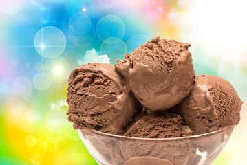 Ice cream close up