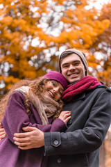 Fototapeta premium Couple on autumn walk