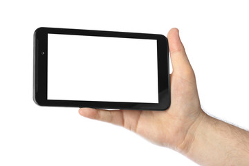 Hand with touchpad pc