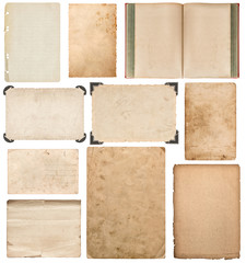 Paper sheet, book, cardboard, photo frame with corner