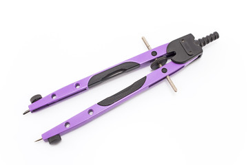 Drawing compass isolated on white