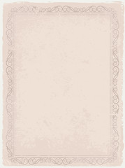 grunge vintage background with decorative frame 