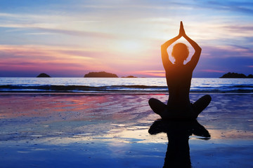 beautiful yoga and meditation background