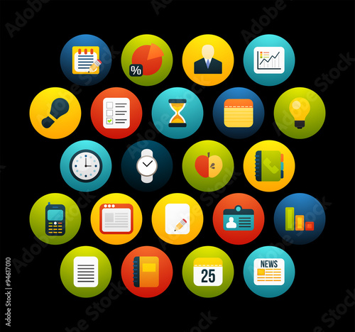 "Flat icons set 8" Stock image and royalty-free vector files on Fotolia