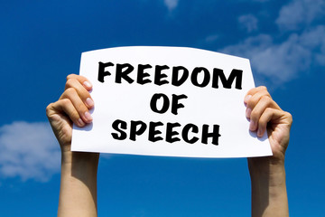 freedom of speech concept