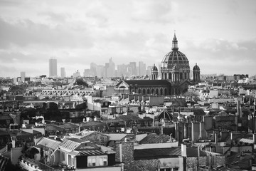 beautiful retro view of Paris
