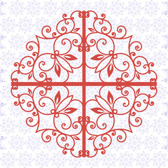 Ornamental pattern for wedding invitations, greeting cards.
