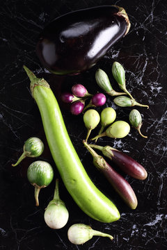 various eggplants
