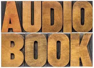 audio book word abstract