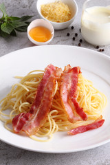 Ingredients for Pasta Carbonara