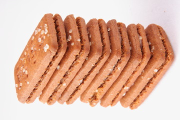 Oven fresh chocolate cream biscuits