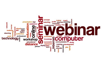 Webinar word cloud concept