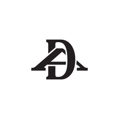 Letter A and D monogram logo
