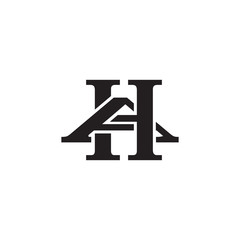 Letter A and H monogram logo