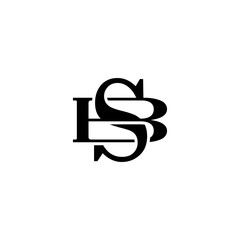 Letter B and S monogram logo