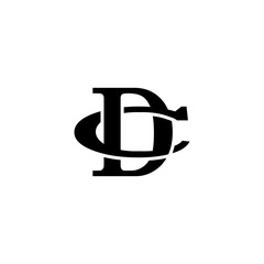 Letter C and D monogram logo