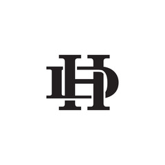 Letter D and H monogram logo