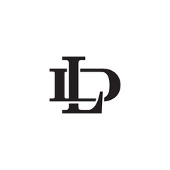 Letter D and L monogram logo - obrazy, fototapety, plakaty
