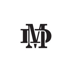 Letter D and M monogram logo