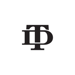 Letter D and T monogram logo