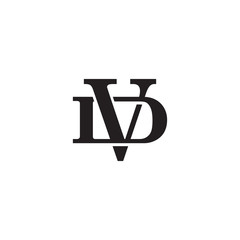 Letter D and V monogram logo