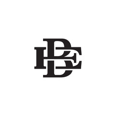 Obraz premium Letter E and B monogram logo