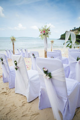 chair setup for wedding