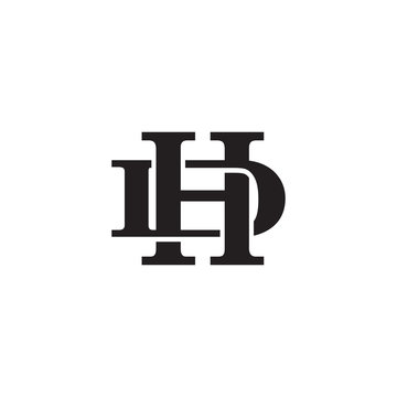 Letter D and H monogram logo