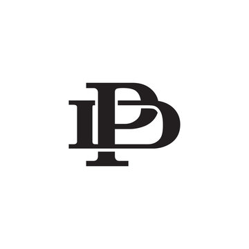 Letter D and P monogram logo
