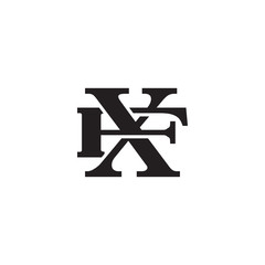 Letter F and X monogram logo