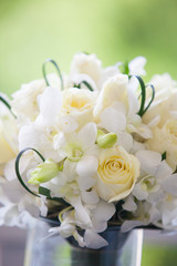 close up of wedding bouquet