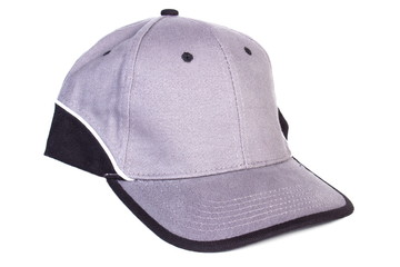 Baseball cap on white background, protection from sun