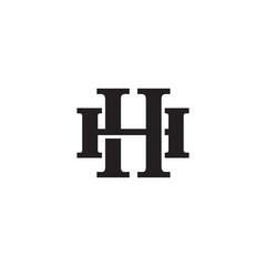 Letter H and H monogram logo