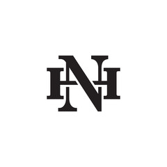 Letter H and N monogram logo