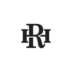 Letter H and R monogram logo